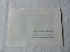 5 DM 1984 Felix Mendelssohn Bartholdy PP Pr&auml;gest&auml;tte J (Hamburg)