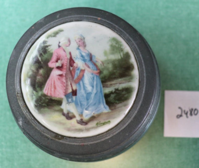 Powder Music Box VINTAGE ANTIQUE POWDER MUSIC BOX Plays 2 SONGS BEAUTIFULLY - VIDEO | eBay