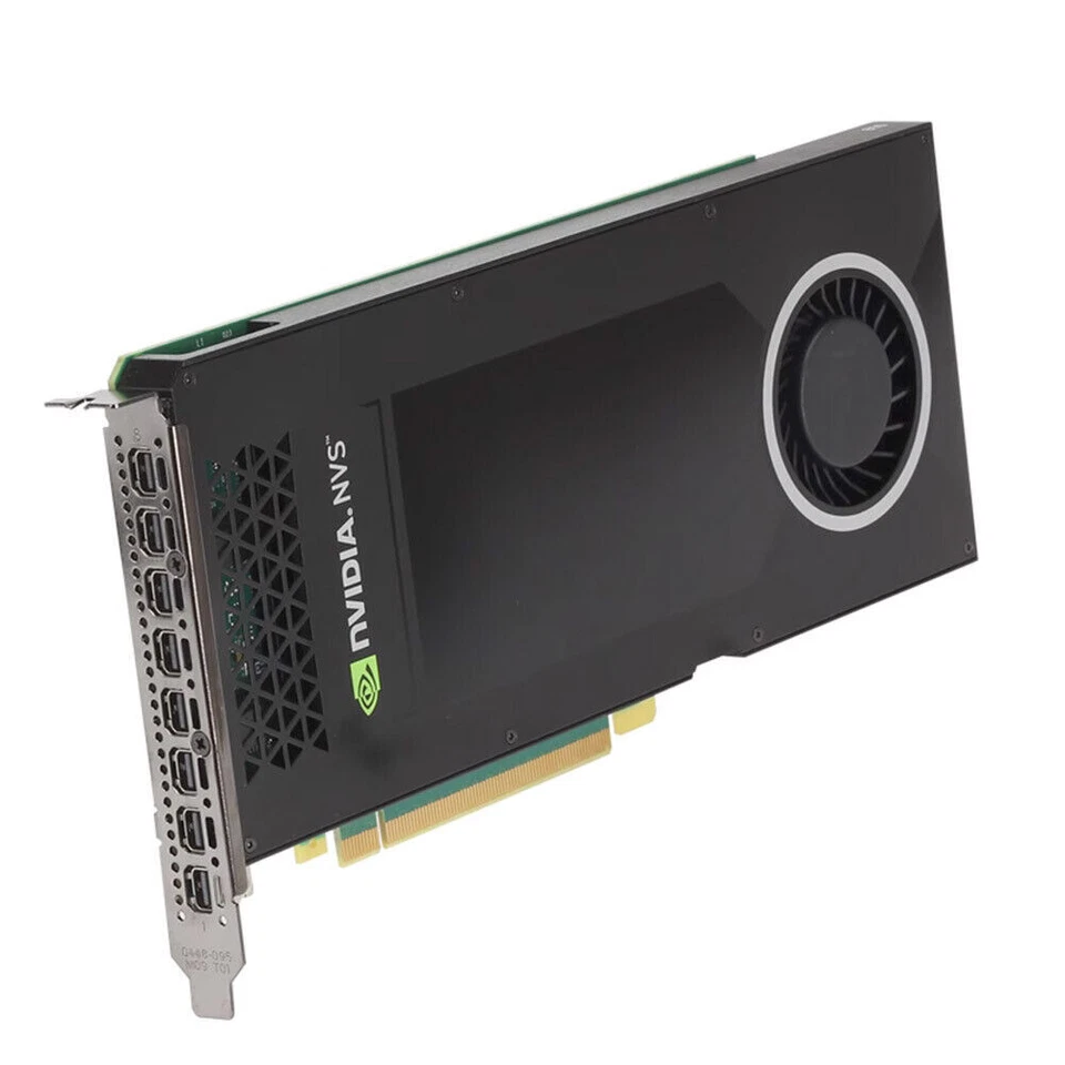 PNY Nvidia Quadro NVS810 NVS 810 8xDP 128-Bit 4GB DDR3 PCIe 3.0 VCNVS810DP-PB - Image 3 of 4