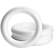 3 Pack 12 Inch Foam Wreath Forms Circles for Crafts Wreath Shaped Foam Ring