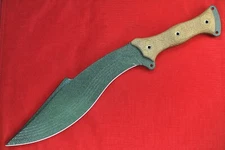 Busse Custom  HUCK  Fin .24" Moss Green Blade CBTs, Mag Textured Tan Canvas