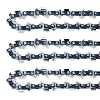 3PCS 18"inch Chainsaw Chain Blade 3/8"LP .050 Gauge 62DL Full-Chisel 62 DL Chain