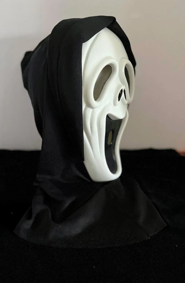 Halloween Rubíes Disfraz Co Fantasma Cara Grito Máscara con Sábana Santa 11" Longitud Cos Play Foto 3 de 4