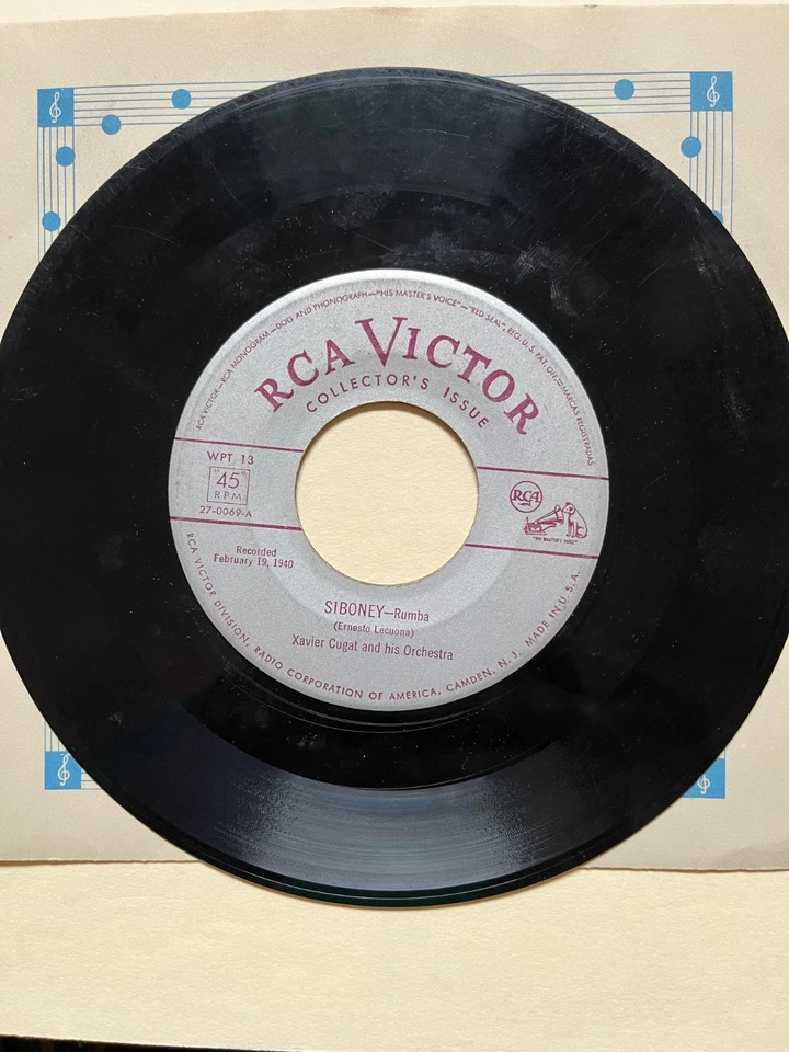 Xavier Cugat And His Orchestra Rumbas 45 RPM 4 Record  Box Set RCA Victor  - Image 3 of 4