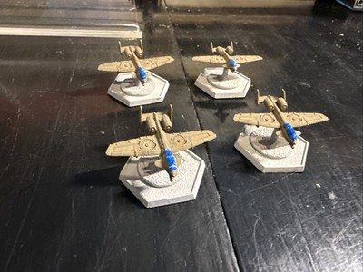 REAPER BATTLETECH METAL PLANE MINIATURES PAINTED LOT OF 4 2000