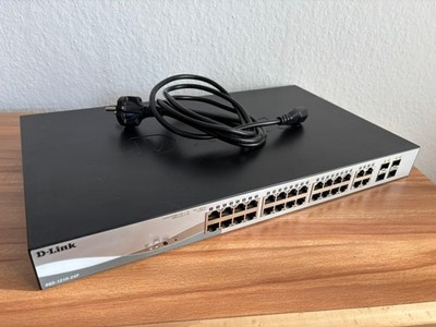 D-Link DGS-1210-24P - 24 Port GBit Smart Switch Stackable 4xSFP 1G POE