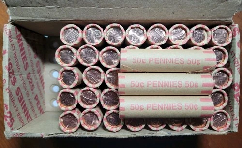 2014-P BU Unopened Original Bank Wrapped Lincoln Shield Cent Roll