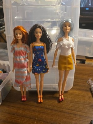 Barbie Fashionistas Doll  set 3 dolls , B4 No boxes 