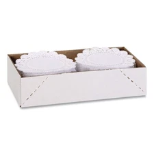 Hoffmaster 500238 10" Cambridge Round Lace Doilies - White (1000/Carton) New