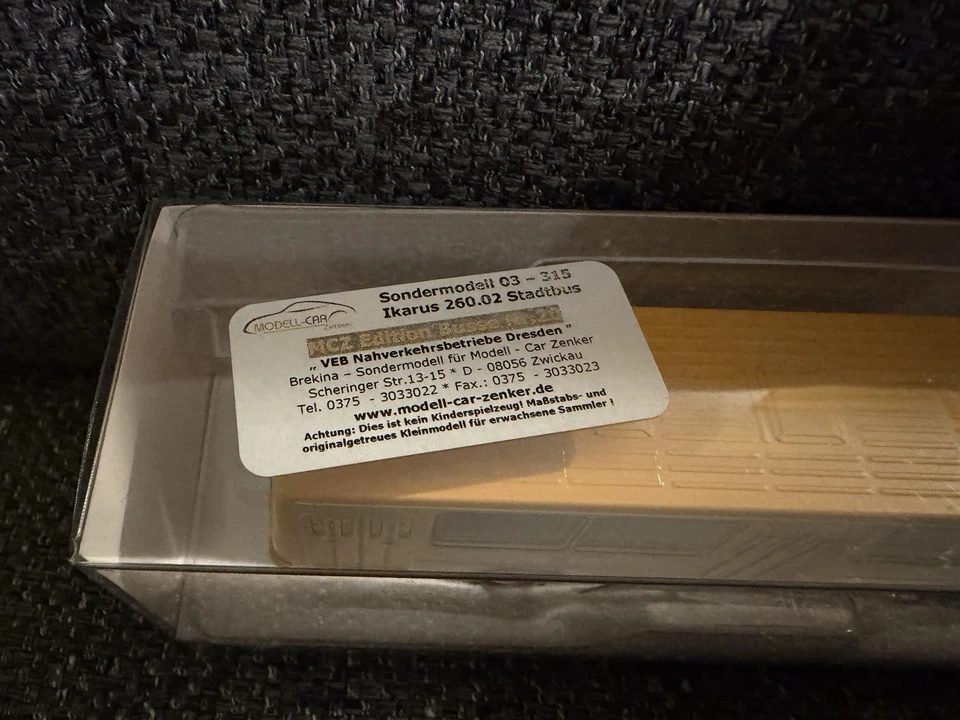 Brekina Sondermodell Ikarus 260.02 Stadtbus VEB Nahverkehrsbetriebe Dresden NEU - Bild 2 von 4