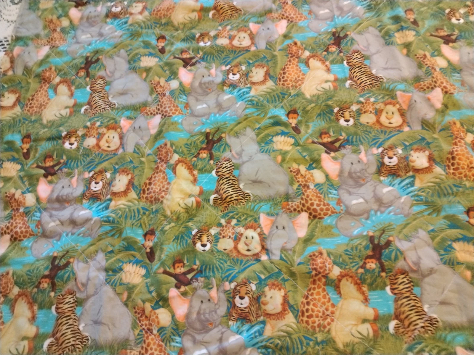 Handmade Little Animal Quilt bibs changing mat burp pad