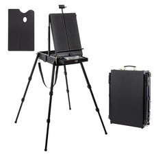 4 Legs French Easel - Portable Plein Air Studio Easel Stand with Bigger Stora...