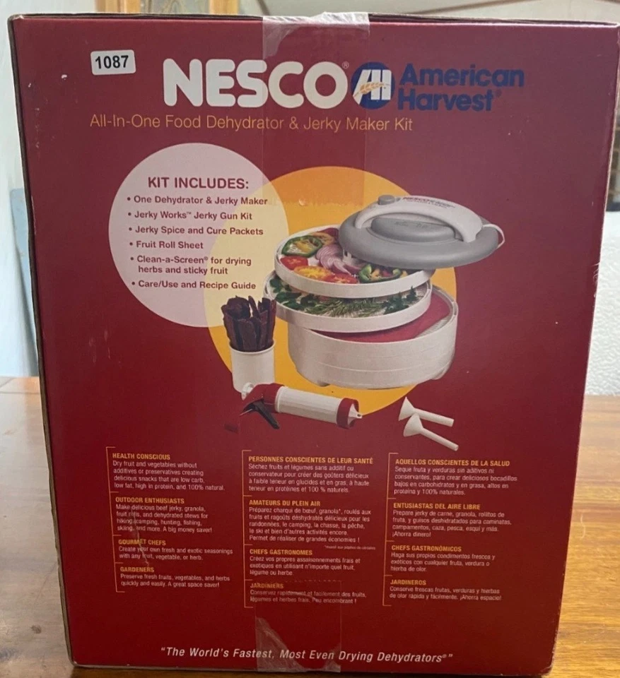 NUEVO NESCO American Harvest FD-61 Deshidratador de Alimentos y Cecinadora Foto 2 de 2