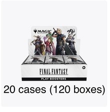 Sealed Magic MTG Final Fantasy Play Booster Display Box Case X 20 (120 Boxes)