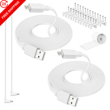 2-Pack Power Extension Cable 20FT, Compatible...