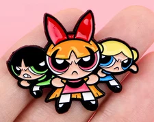 THE POWERPUFF GIRLS enamel pin - FREE SHIPPING
