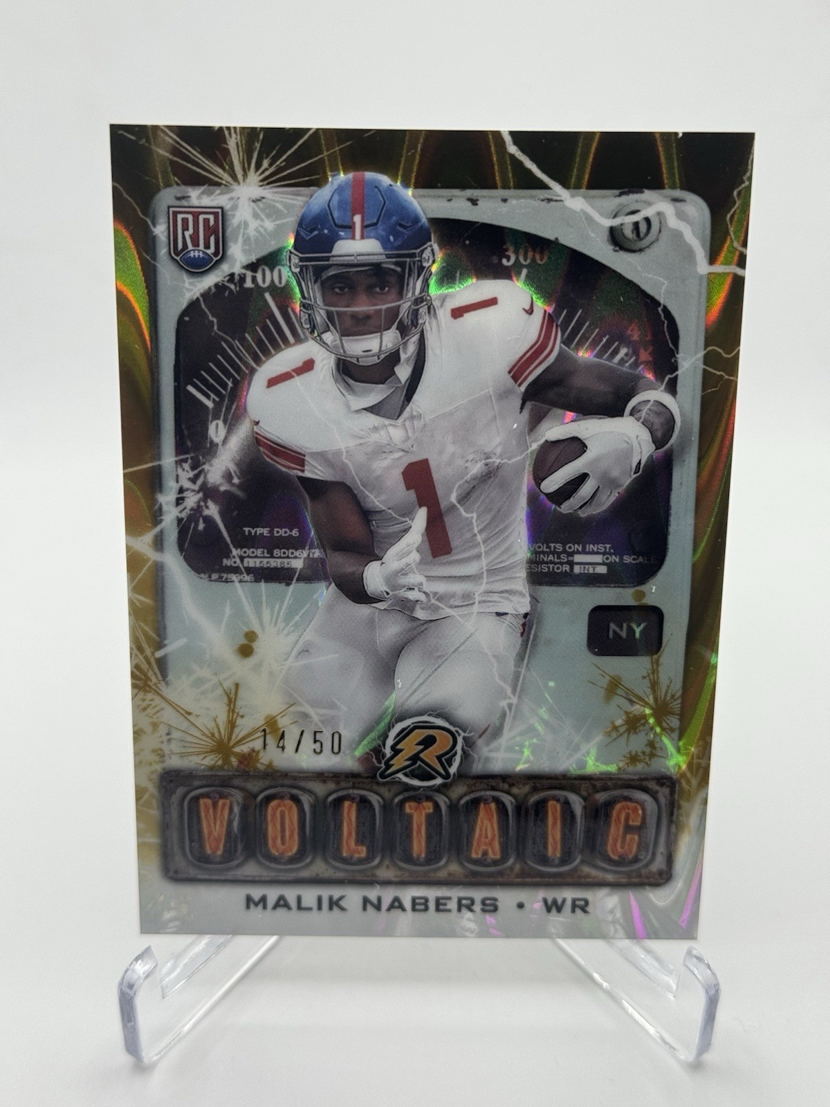 2024 Topps Resurgence Malik Nabers Voltaic Gold /50