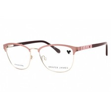 Draper James Womens Eyeglasses Blush Metal pa...