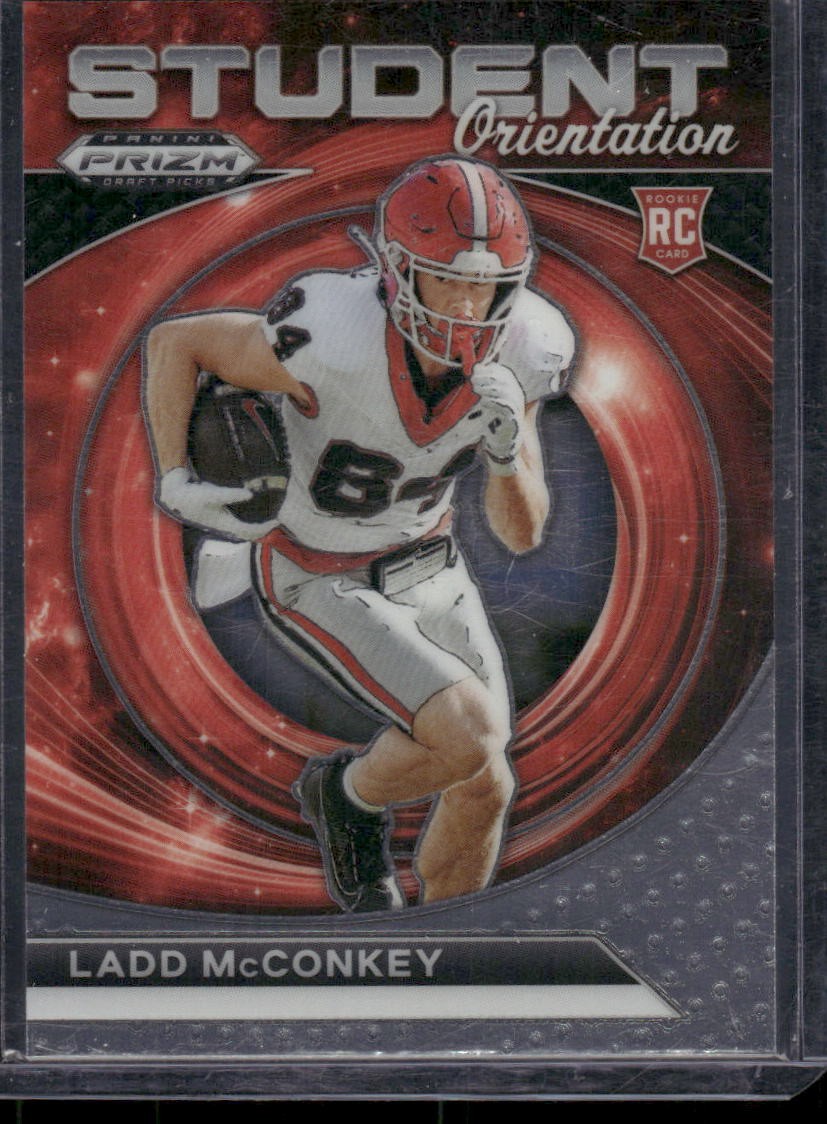 2024 Panini Prizm Draft Picks Ladd McConkey Student Orientation Georgia Bulldogs
