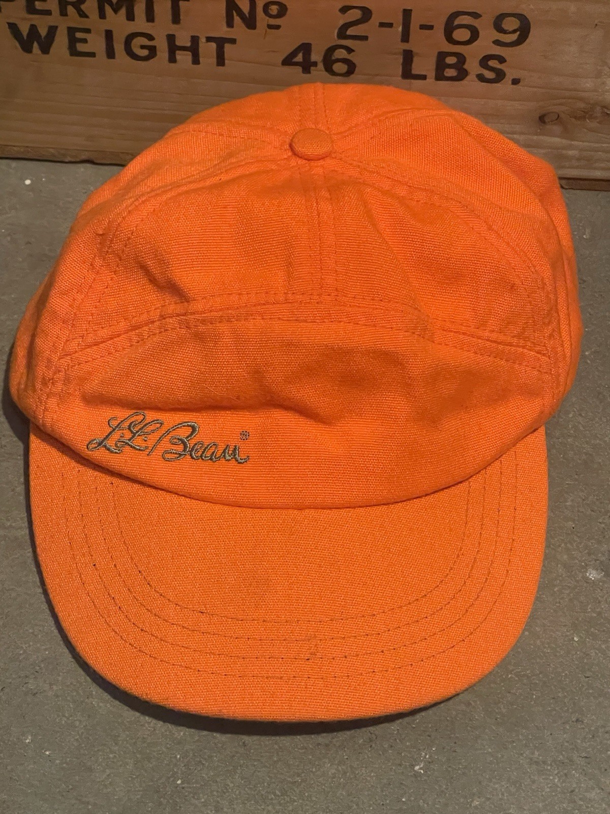 LL BEAN, VINTAGE SCRIPT,  STRAPBACK HAT made in U… - image 1