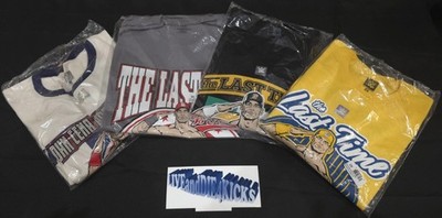 (4) WWE John Cena Farewell Tour Shirts Lyon Dayton Dublin Indy Palooza 2XL NEW