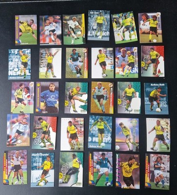 BORUSSIA DORTMUND 30 verschiedene Karten aus den 90er Jahren