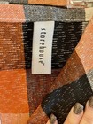STOREHOUSE NAPKINS (8) ORANGE BLACK CHECK 20 X 20 HALLOWEEN FALL ORIOLES NWOT — photo 2