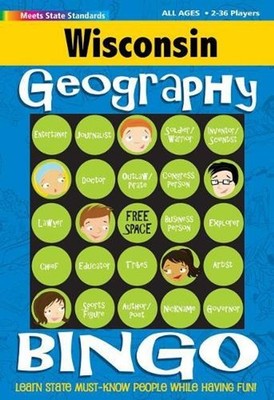 Wisconsin Geography Bingo Game! by Gallopade International Hardcover Book