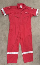 Walls Red Coveralls Men s 52 Tall Utility Workwear Oilfield Industrial Safety