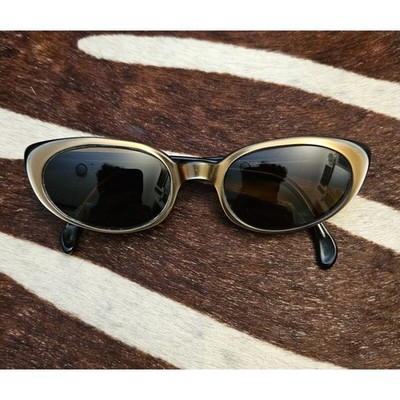 Vintage 1950's Selecta France CatEye Sunglasses Brown Women's