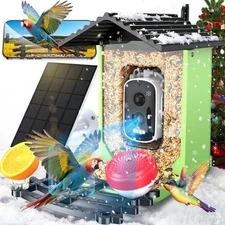 Bird Feeder with Camera, 2K HD AI Identify Smart Bird House Camera with Solar...