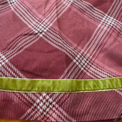 Matilda Jane NEW pink red plaid flannel overall skirt kids size 10 fall retro - Picture 4 of 11