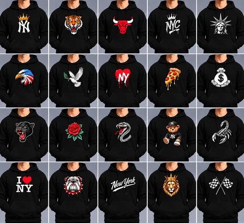 Custom Pullover Hoodie – Front Chest, Center & Back Logo, Photo, or Text image 5