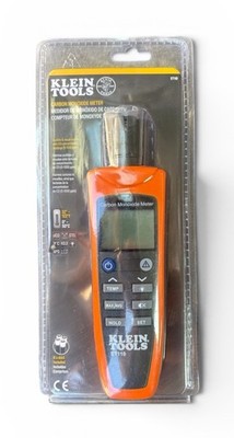 Klein Tools ET110 Carbon Monoxide Meter CO Detector w/ Pouch & Batteries New
