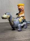 Original Marx Japan Rare Flintstones Dino Barney Dinosaur Tin Toy Wind Up Works!