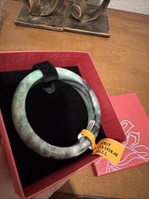 Bracciale Halcyon vintage smalto design verde/nero nuovo con scatola mai indossato