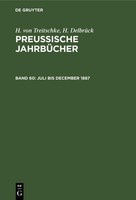 Juli Bis December 1887 H. DelbrüCk