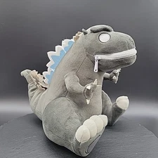 NO FLAME IN MOUTH - Godzilla Atomic Breath Zipper Mouth Plush Sitting