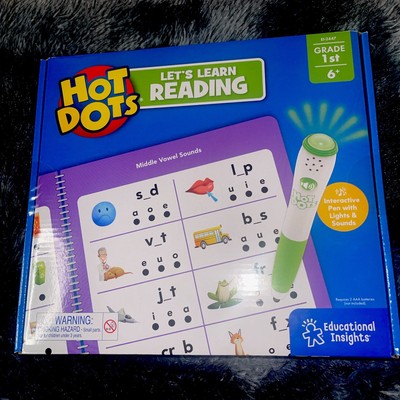 Hot Dots Let's Master Grade 1 Reading Interactive Talking Pen Lessons Books New