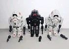 GI Joe Cobra SNAKE Battle Armor Figure Lot Vintage White ROC Rise Black Set