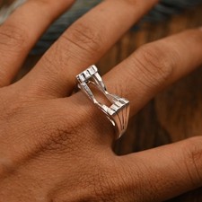 Men's Solid 925 Sterling Silver 14x10mm Semi Mount Ring Setting Cushion Jewelry