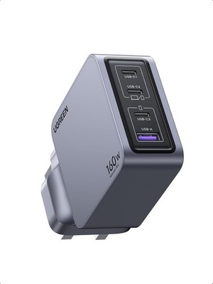 UGREEN 160W USB C Ladegerät, Nexode Pro 4-Port PD 3.1 Compact Fast MacBook Charger