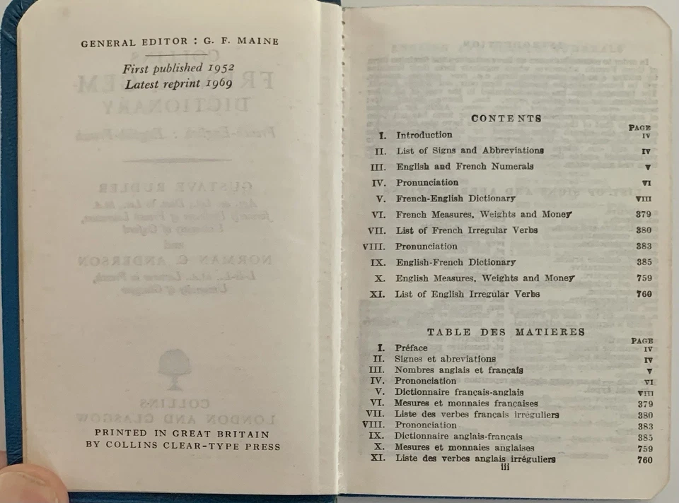 5 EU Collins Gem Dictionaries 60s & 70s French German Italian Spanish Portugese - Image 4 of 4