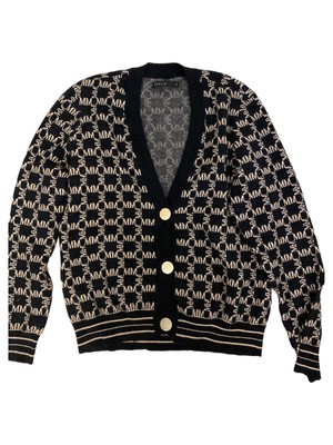 Mohito Damen Strickjacke Cardigan Logo-Print Mehrfarbig Gr. 36/S