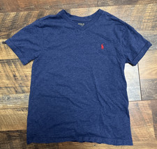 Polo Ralph Lauren Boys Tee T Shirt Navy Blue Pony Logo Size 8 Kids