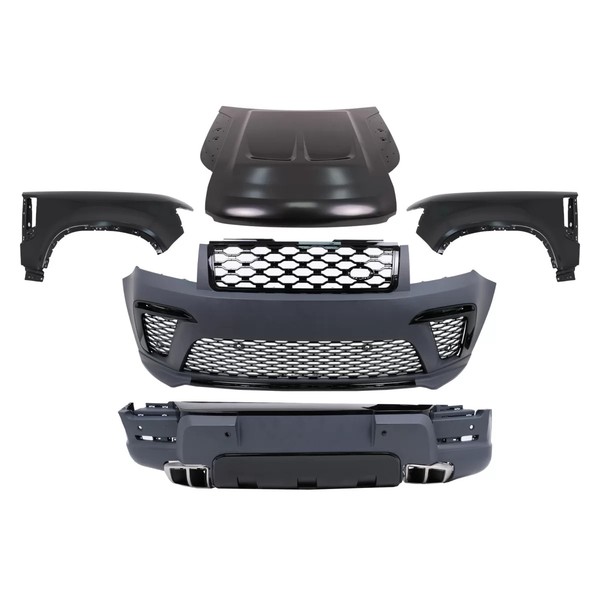 Bodykit FüR Defender L663 2019+ StoßStange Haube KüHlergrill KotflüGel Endrohre-image
