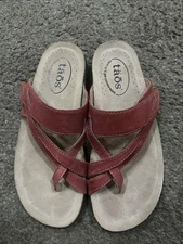Taos Perfect Sandals Womens Size 6 Red Prf-14050