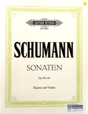 Schumann-Sonaten Op. 105, 121 für Klavier und Violine-Edition Peters - Nr. 9041