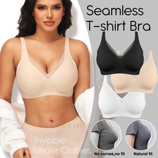 Jelly Bras for Women Wireless Padded Bralette Support T-Shirt Bra Everyday Bra