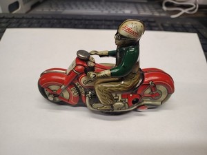 Moto jouet en étain vintage - France